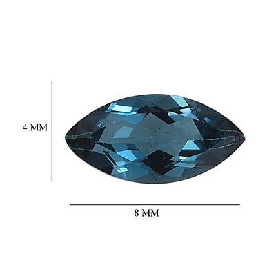 Set of 2 London Blue Topaz (Mrq 8x4 mm) 1.13 ctw