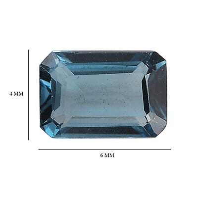 Set of 2 London Blue Topaz (Oct 6x4 mm) 1.12 ctw