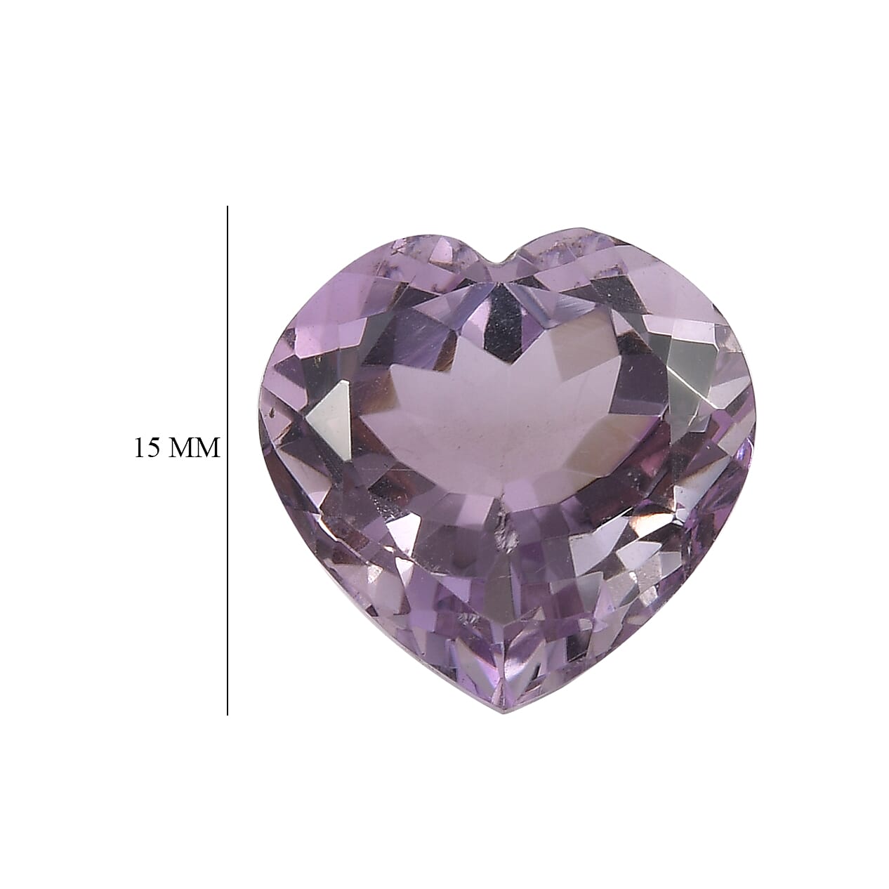 Rose De France Amethyst (Hrt 15 mm) 9.47 ctw