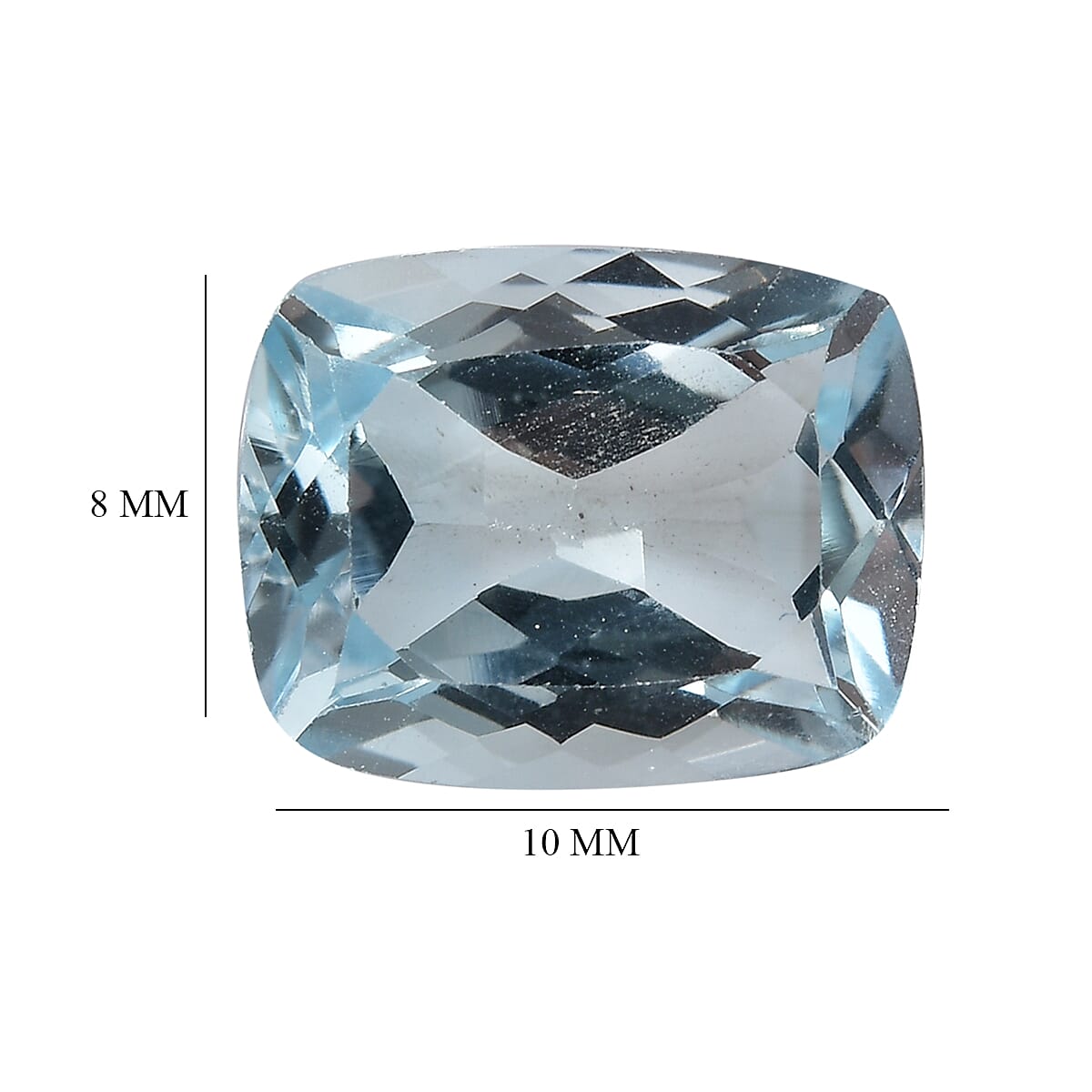 Sky Blue Topaz (Cush 10x8 mm) 3.34 ctw