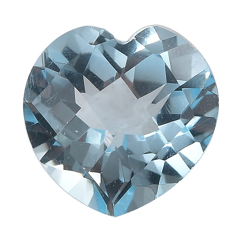 AA Sky Blue Topaz (Hrt 10 mm) 4.00 ctw Loose gemstone