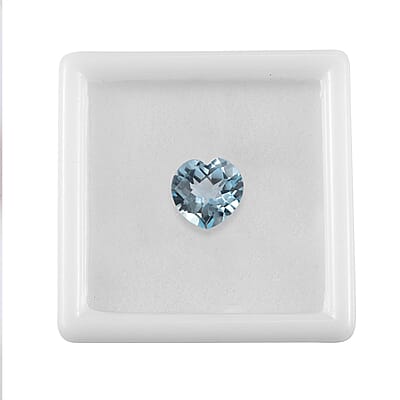 AA Sky Blue Topaz (Hrt 10 mm) 4.00 ctw Loose gemstone