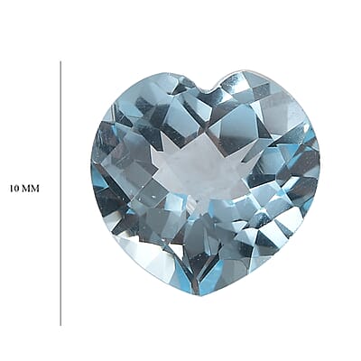 AA Sky Blue Topaz (Hrt 10 mm) 4.00 ctw Loose gemstone