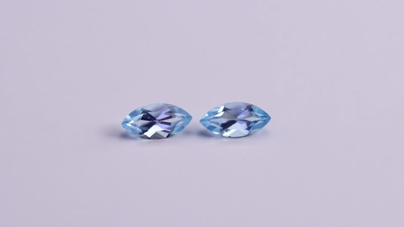 Set of 2 Sky Blue Topaz (Mrq 10x5 mm) 2.12 ctw
