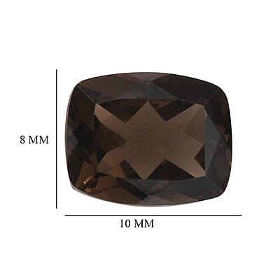 Set of 3 AA Brazilian Smoky Quartz (Cush 10x8 mm) 8.08 ctw