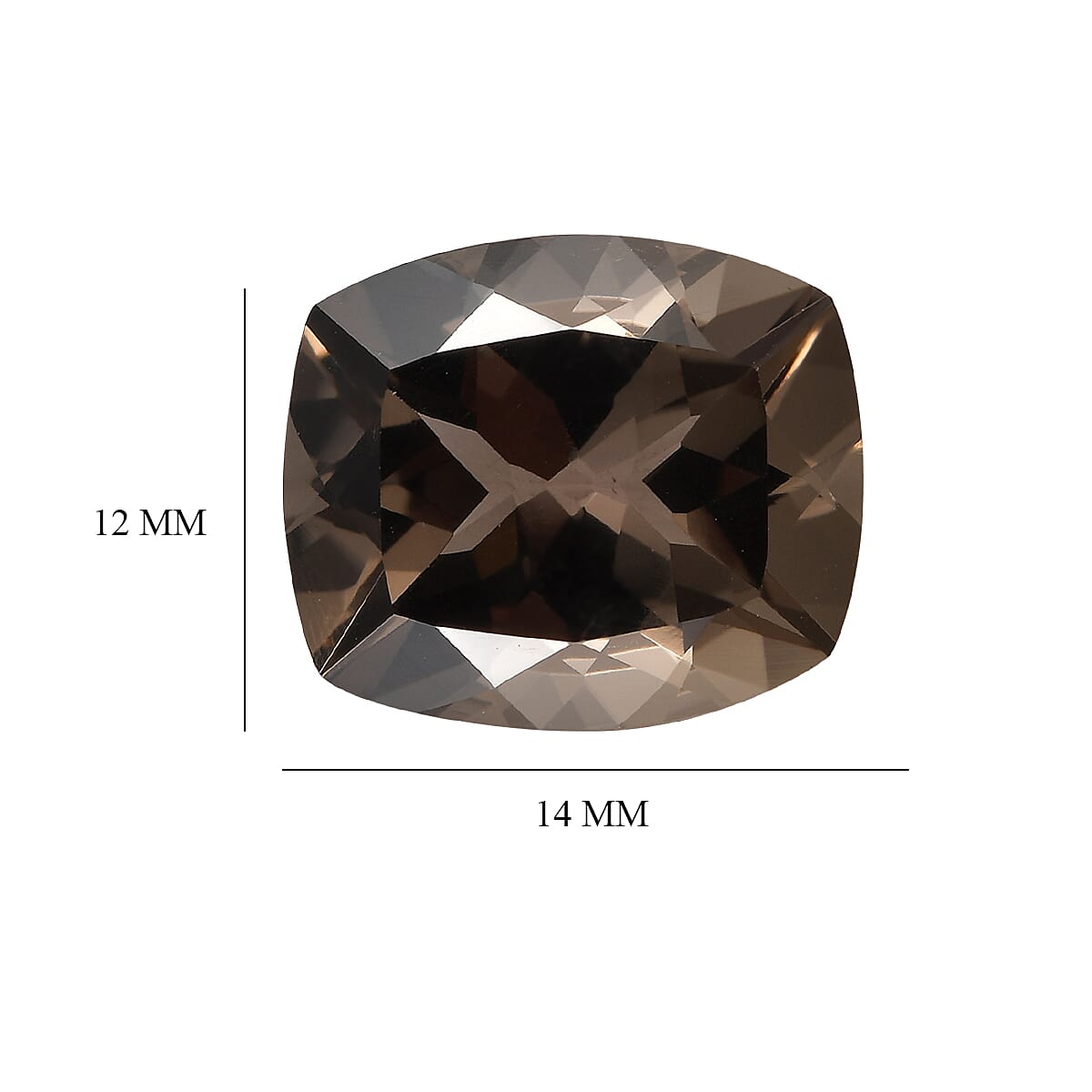 Brazilian Smoky Quartz (Cush 14x12 mm) 6.96 ctw
