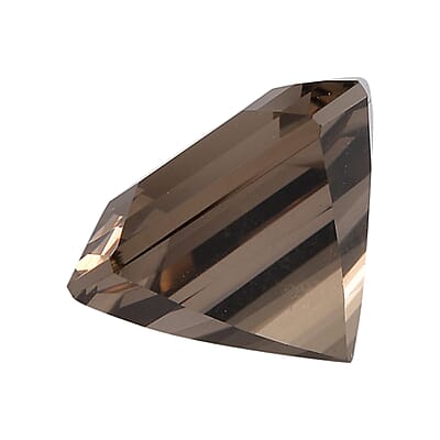 Asscher Cut Brazilian Smoky Quartz (Oct 12x12 mm) 6.38 ctw Loose gemstone