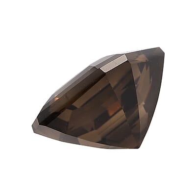 Set of 2 Asscher Cut AAA Brazilian Smoky Quartz (Oct 12x12 mm) 13.60 ctw