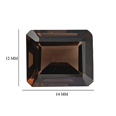 Set of 2 AA Brazilian Smoky Quartz (Oct 14x12 mm) 15.95 ctw
