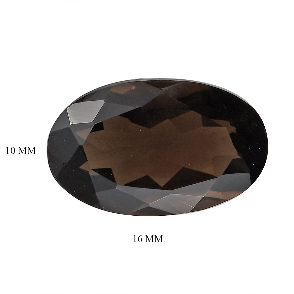 Set of 2 AA Brazilian Smoky Quartz (Ovl 16x10 mm) 12.47 ctw Loose gemstone