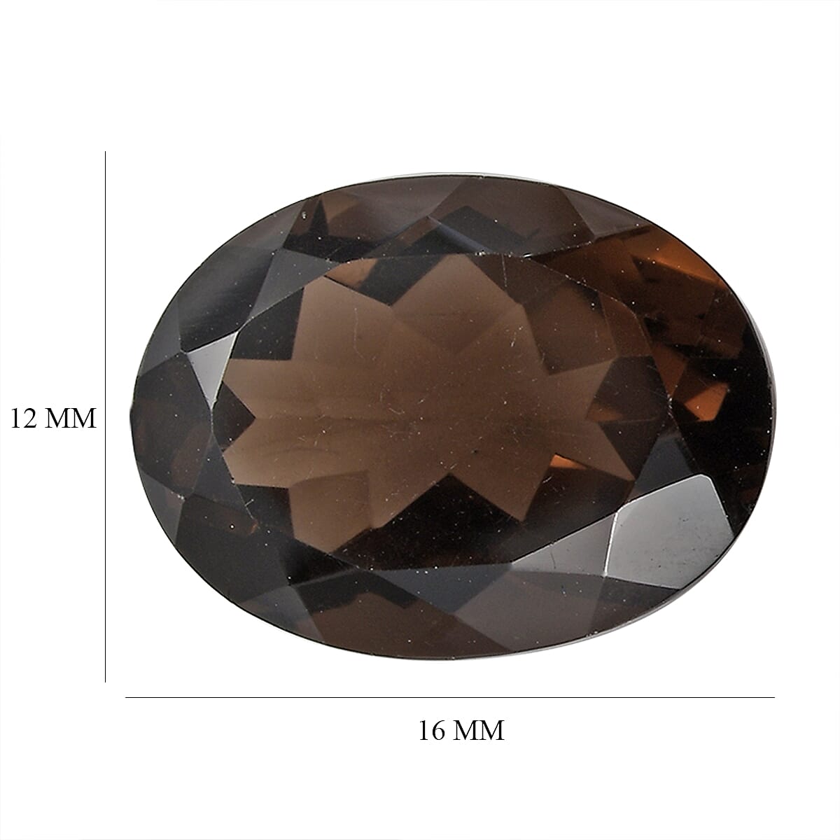 Set of 2 AA Brazilian Smoky Quartz (Ovl 16x12 mm) 15.72 ctw