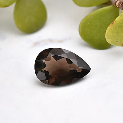 AA Brazilian Smoky Quartz (Pear 15x10 mm) 4.61 ctw