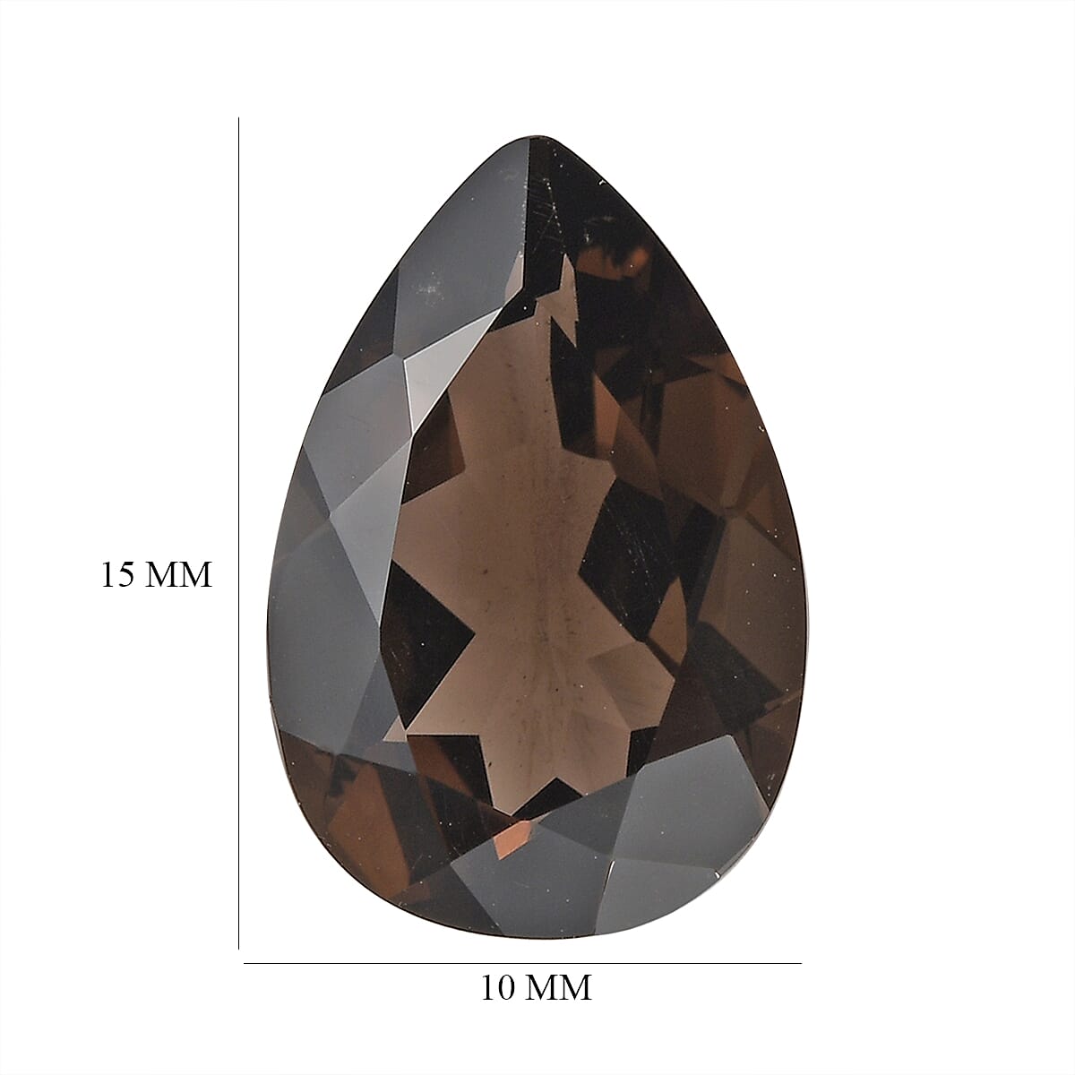 AA Brazilian Smoky Quartz (Pear 15x10 mm) 4.61 ctw