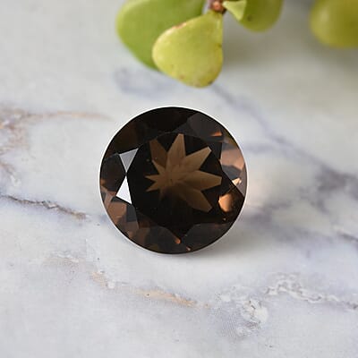 AA Brazilian Smoky Quartz (Rnd 18 mm) 15.21 ctw