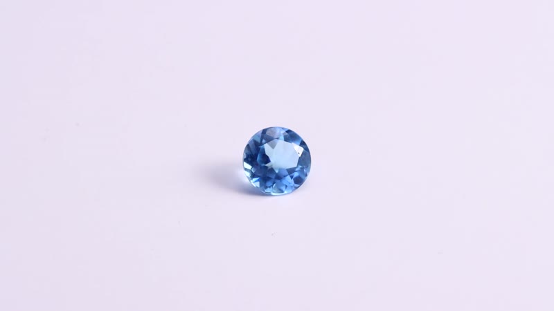 Swiss Blue Topaz (Rnd 7 mm) 1.20 ctw