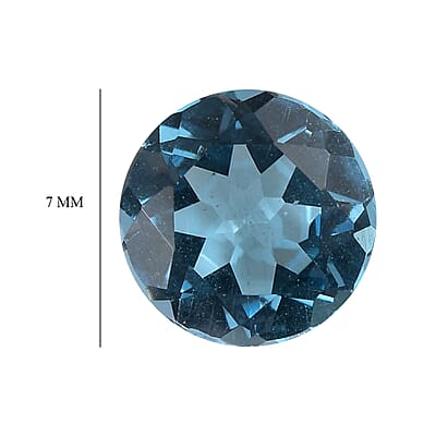 Swiss Blue Topaz (Rnd 7 mm) 1.20 ctw
