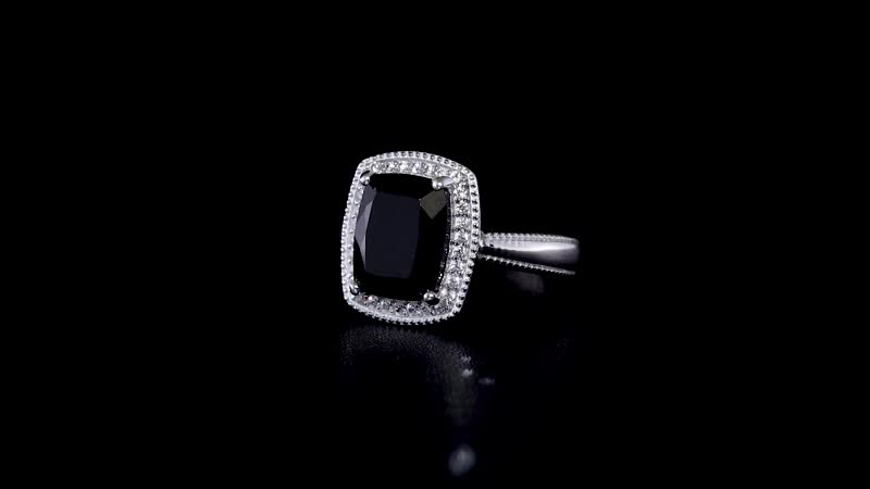 California Black Jade, White Zircon Ring in Rhodium Over Sterling Silver (Size 10.0) 3.20 ctw