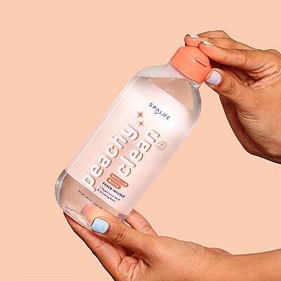 SpaLife 2 Pack Micellar Water with Hyaluronic Acid (Peachy Clean & Fresh Squeeze) 2x13.5oz