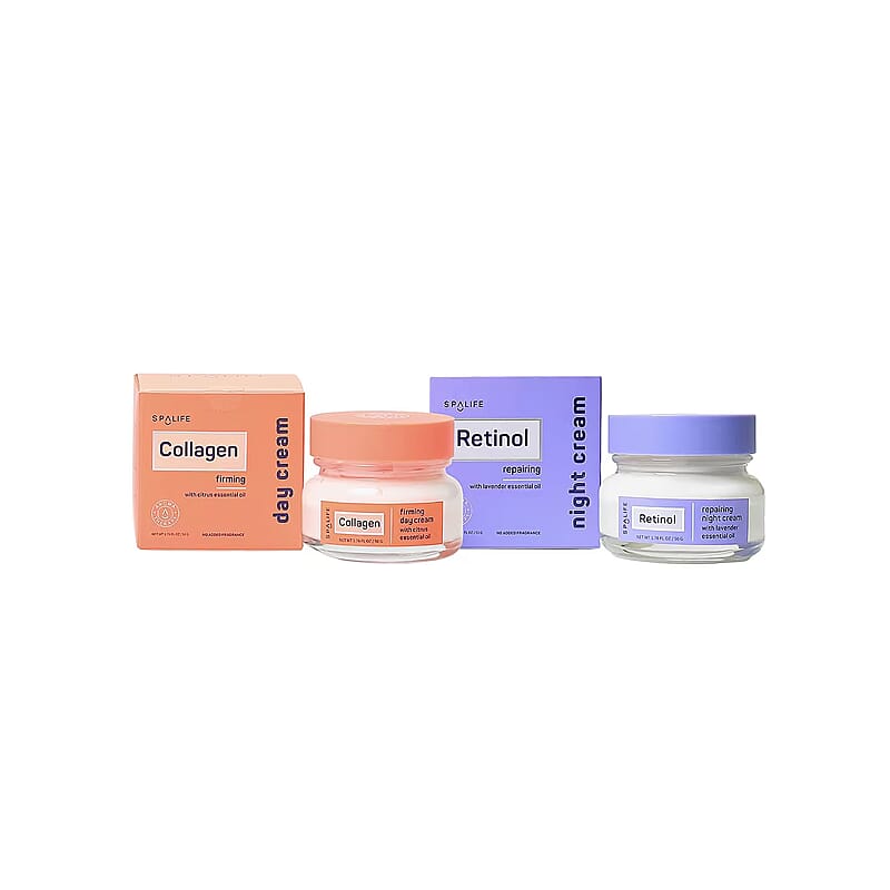 SpaLife Collagen Day & Retinol Night Cream Duo Pack (Firming & Repairing) 2x1.76oz