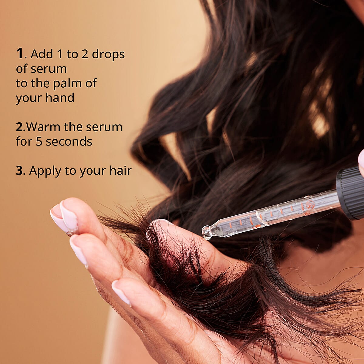 Karma Beauty Liquid Gold Restorative Gold Infused Hair Serum image number 3