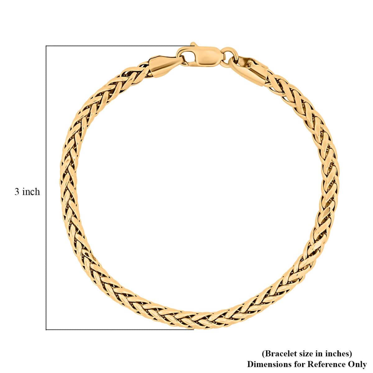 10K Yellow Gold 3mm Palma Chain Bracelet (6.00 In) 2.80 Grams image number 4