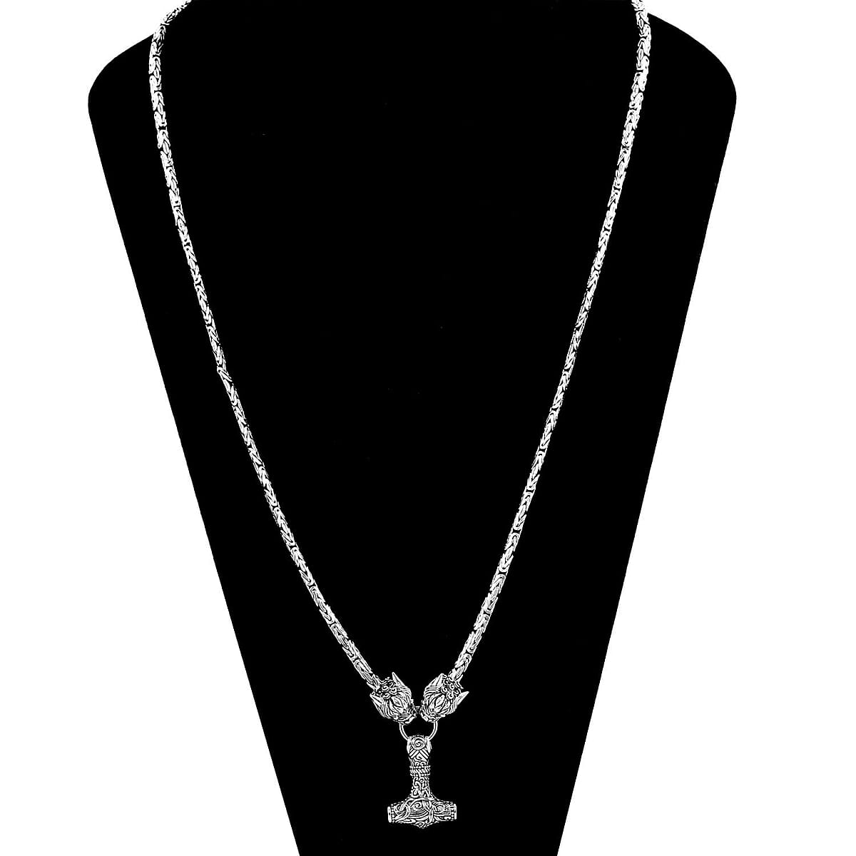 Bali Legacy Sterling Silver Dragon Necklace 30 Inches 59 Grams image number 2