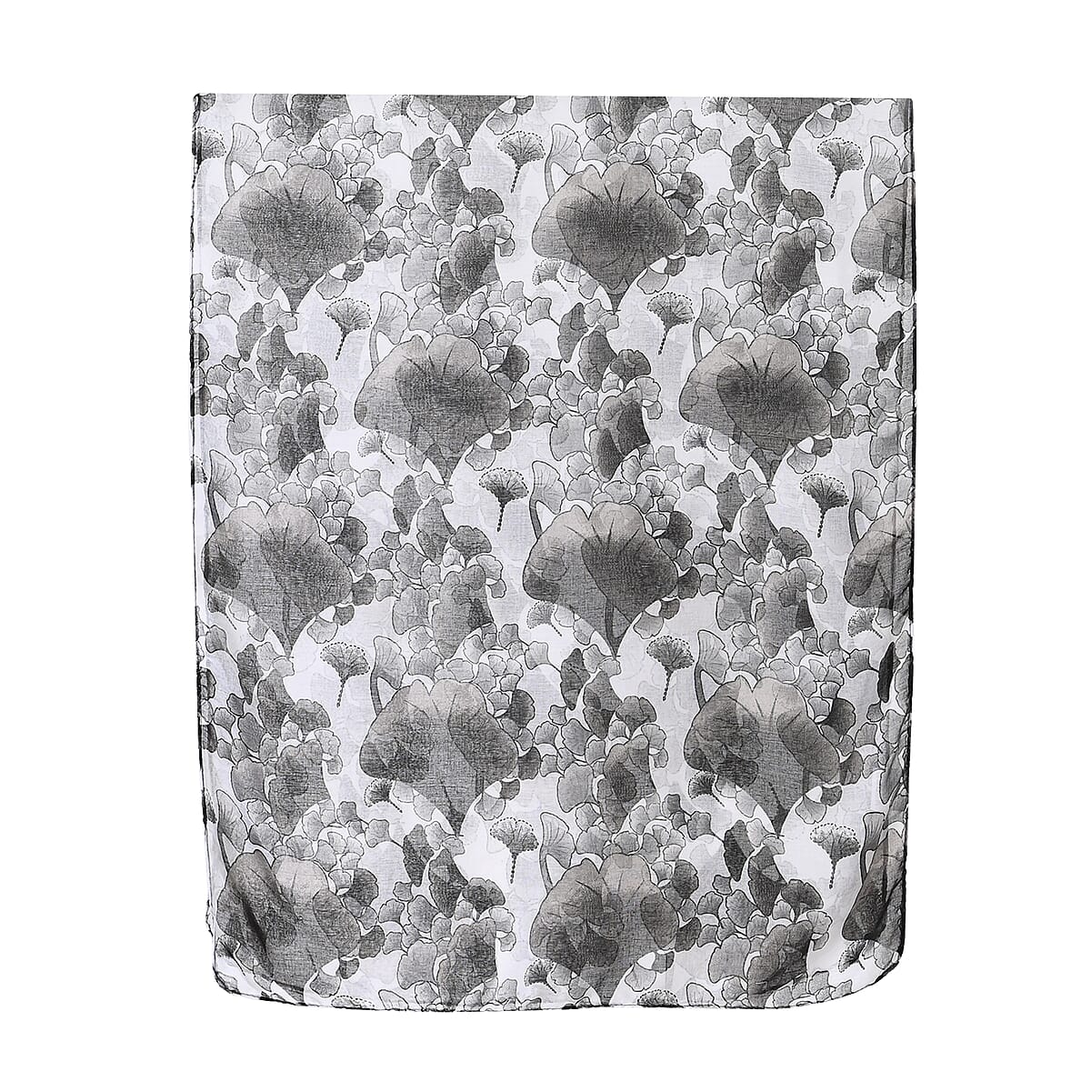Set of 5 Ginko Leaf Digital Printed Decorative Scarves image number 1