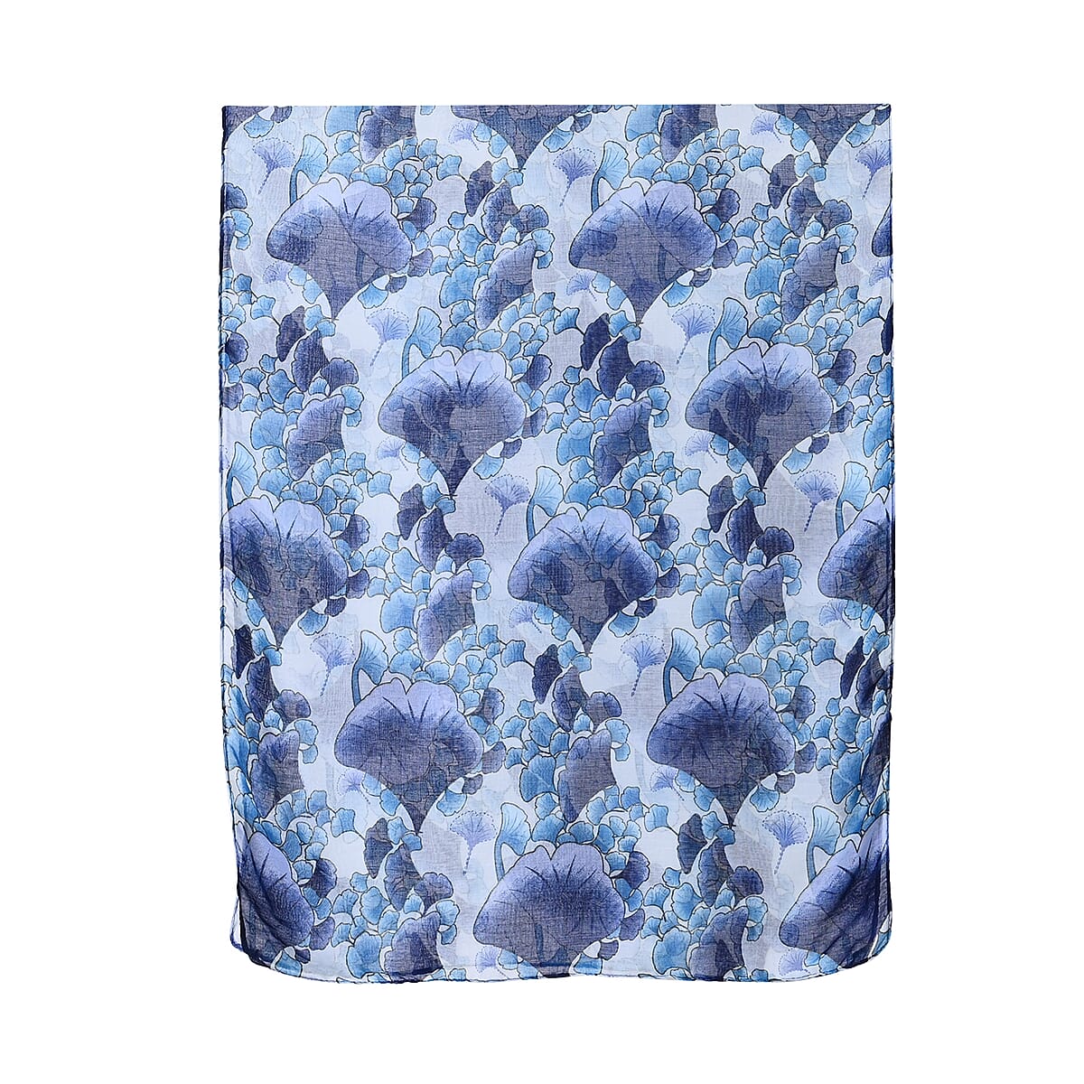 Set of 5 Ginko Leaf Digital Printed Decorative Scarves image number 2