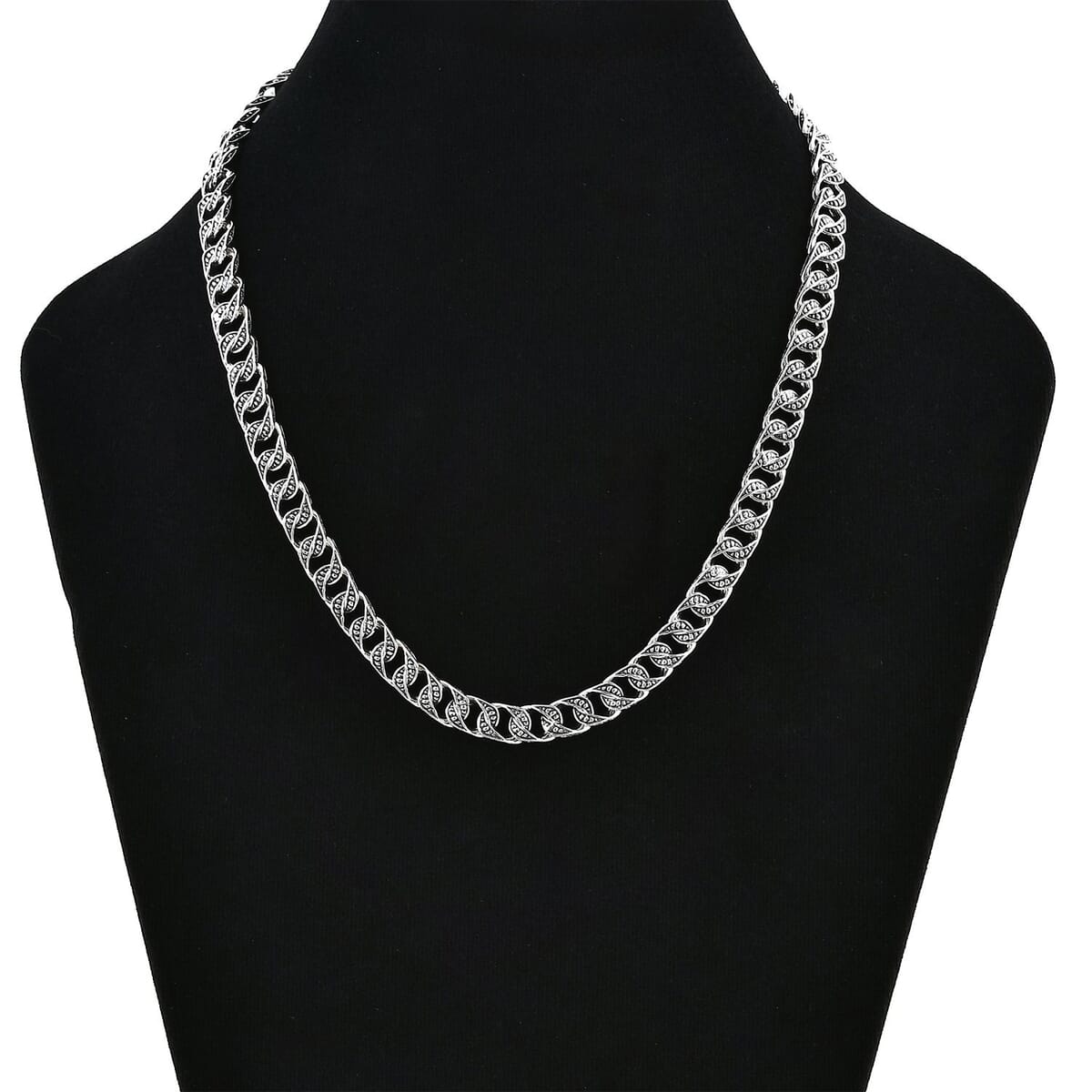 Bali Legacy Dragon Skin with Tulang Naga Necklace in Sterling Silver 47.50 Grams 18 Inches image number 2