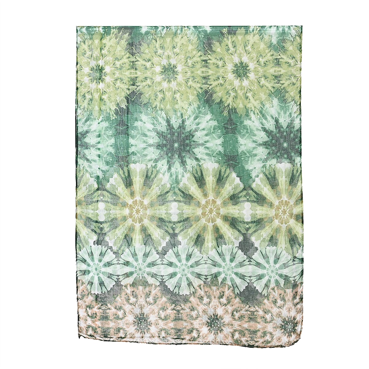 Set of 5 Tie Dye Polyester Scarves image number 1