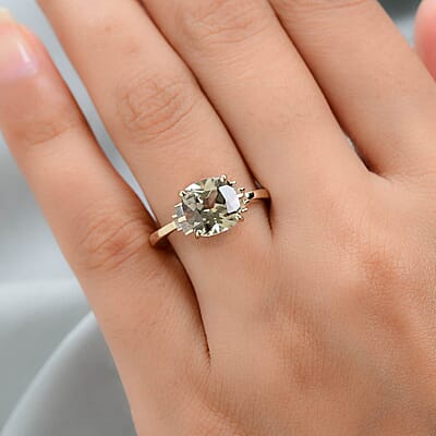ONE OF A KIND Luxoro 14K Yellow Gold AAA Turkizite and G-H I3 Diamond Ring (Size 6.0) 3.40 ctw