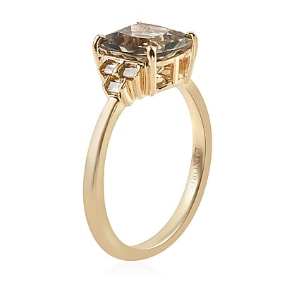 ONE OF A KIND Luxoro 14K Yellow Gold AAA Turkizite and G-H I3 Diamond Ring (Size 6.0) 3.40 ctw