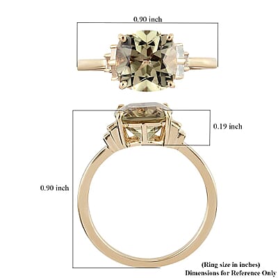 ONE OF A KIND Luxoro 14K Yellow Gold AAA Turkizite and G-H I3 Diamond Ring (Size 6.0) 3.40 ctw