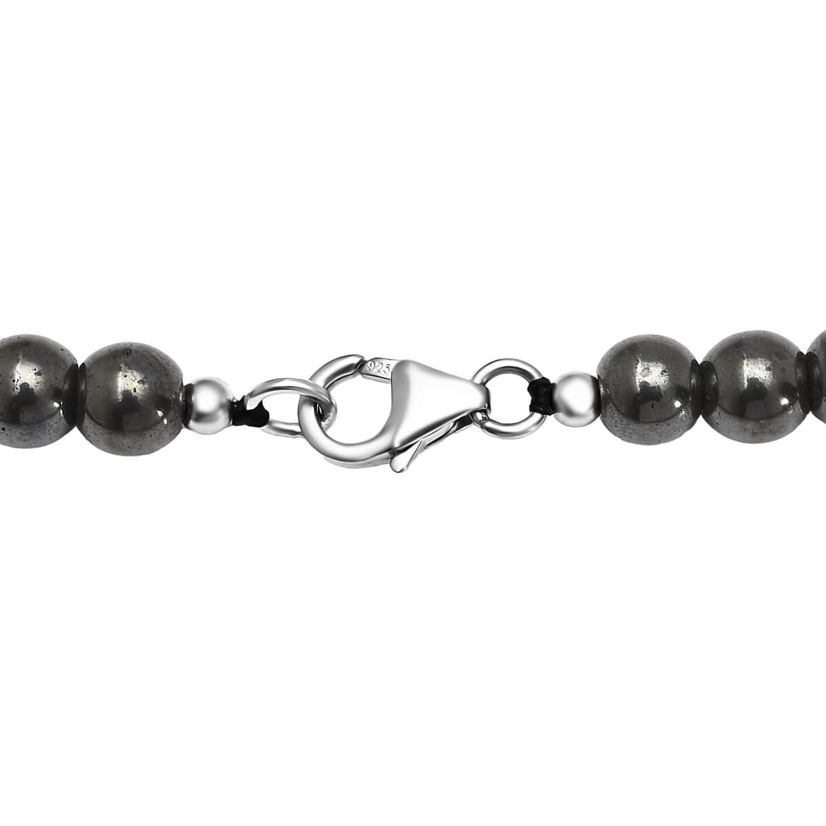 Hematite Beaded Necklace 20 Inches in Rhodium Over Sterling Silver 221.00 ctw image number 4
