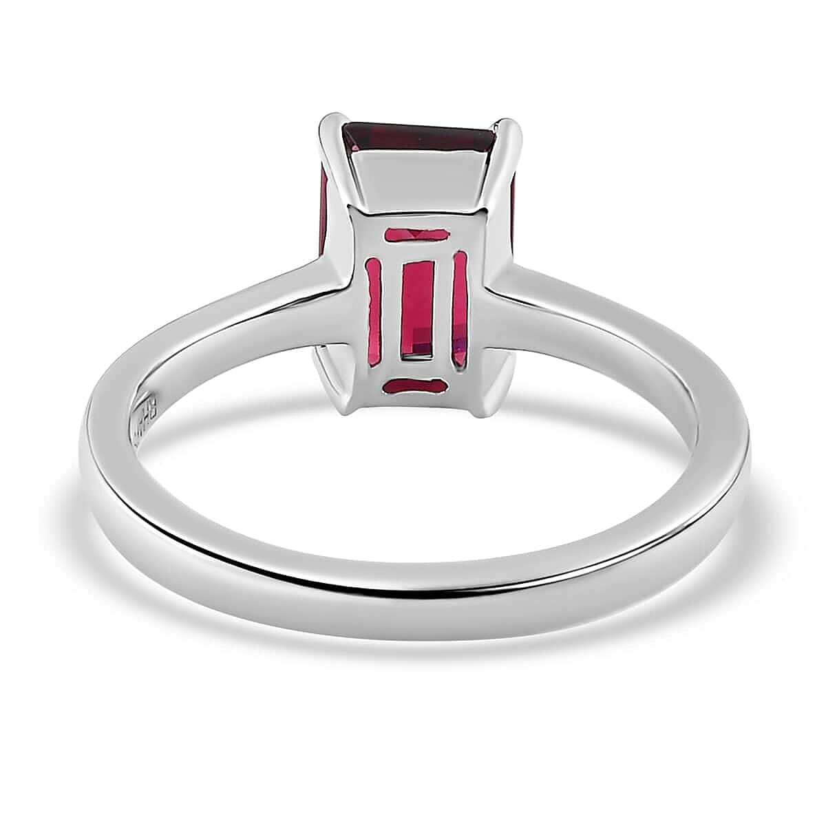Rhapsody 950 Platinum AAAA Ouro Fino Rubellite Solitaire Ring (Size 7.5) 4.50 Grams 1.80 ctw image number 4