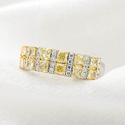 Modani I2-I3 Natural Yellow and White Diamond 1.25 ctw Ring in 14K Yellow & White Gold (Size 10.0)