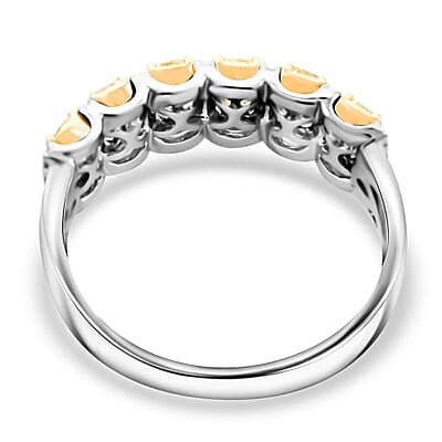 Modani I2-I3 Natural Yellow and White Diamond 1.25 ctw Ring in 14K Yellow & White Gold (Size 10.0)