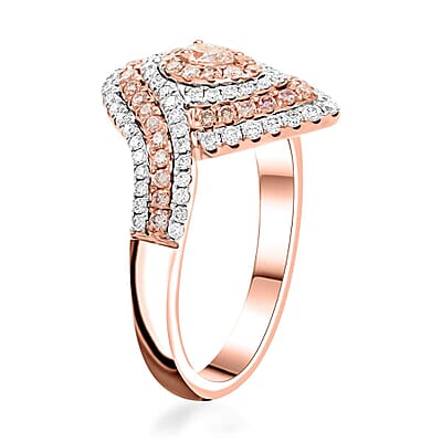 Modani I2-I3 Natural Pink Diamond 1.25 ctw Ring in 14K Rose Gold (Size 10.0)