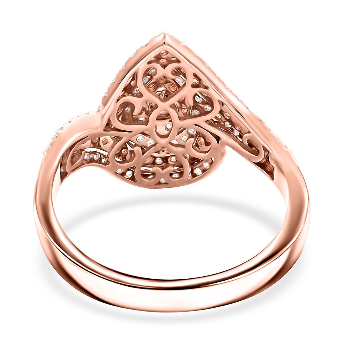 Modani I2-I3 Natural Pink Diamond 1.25 ctw Ring in 14K Rose Gold (Size 5.0) image number 4