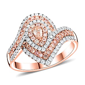 Modani I2-I3 Natural Pink Diamond 1.25 ctw Ring in 14K Rose Gold (Size 6.5)