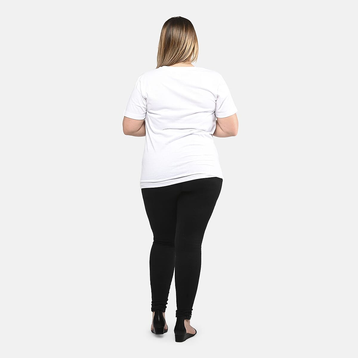 White 100% Cotton Flamingo Print T-Shirt (S-L) image number 1