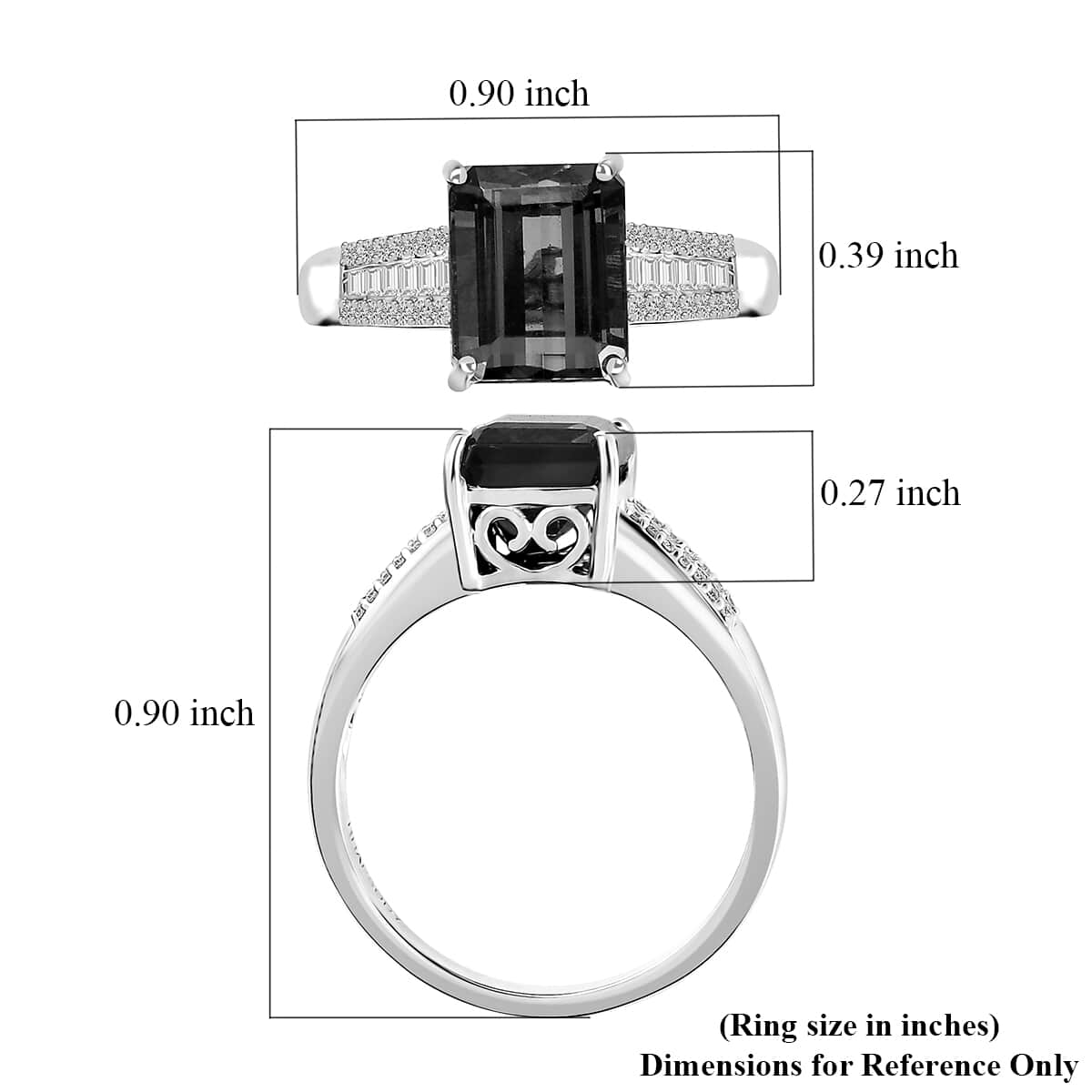 Certified & Appraised Rhapsody 950 Platinum AAAA Monte Belo Indicolite and E-F VS Diamond Ring (Size 6.0) 8 Grams 4.25 ctw image number 5