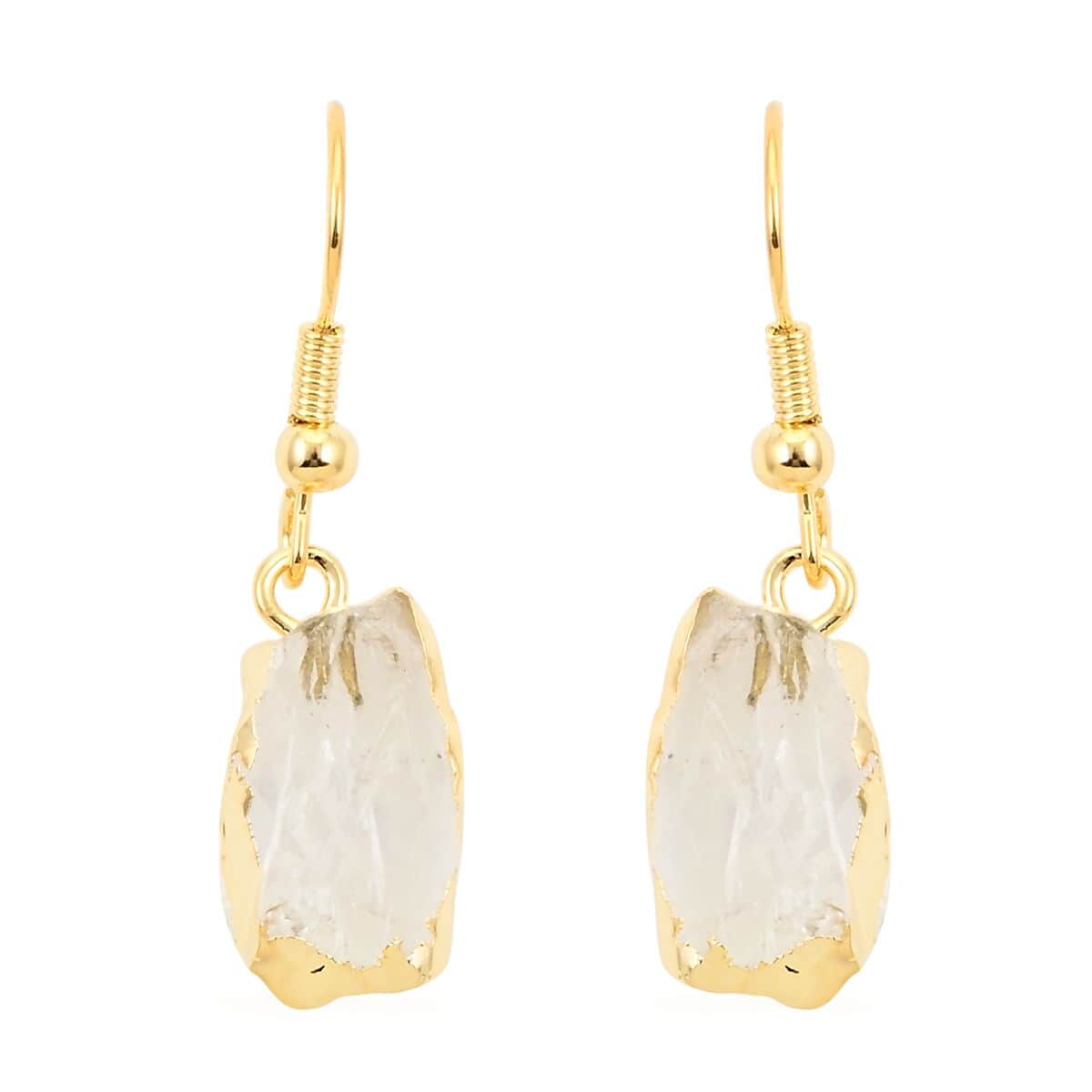 Crystal Earrings in Goldtone 13.00 ctw image number 0