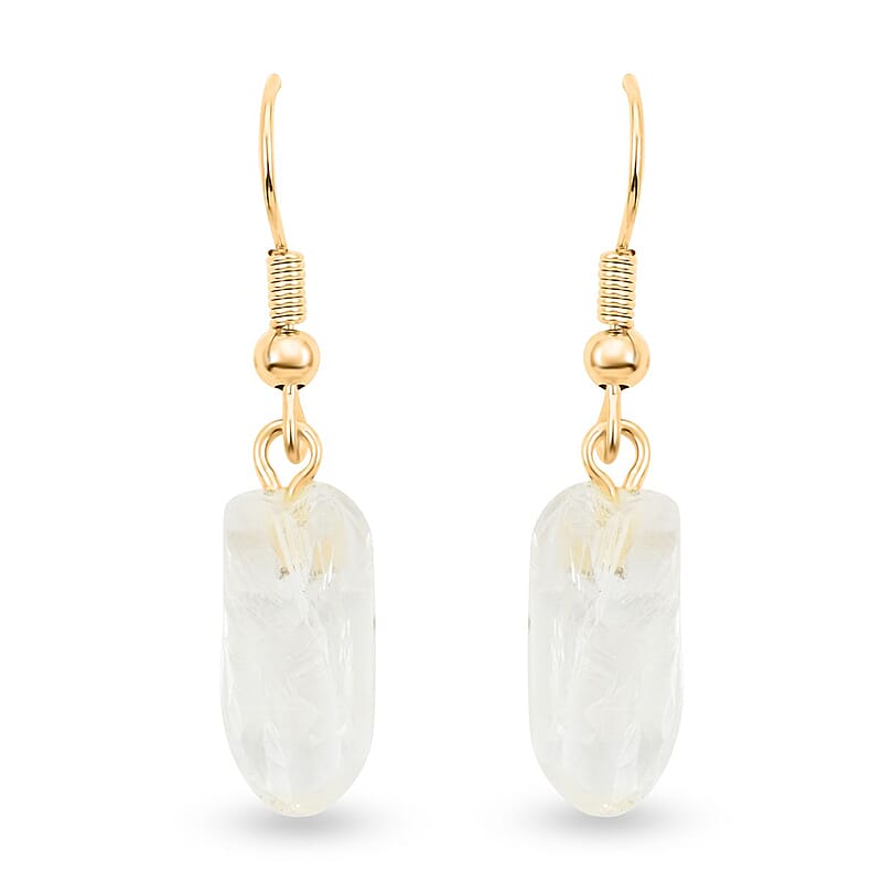 Colors of Brazil Crystal Earrings in Goldtone 10.00 ctw