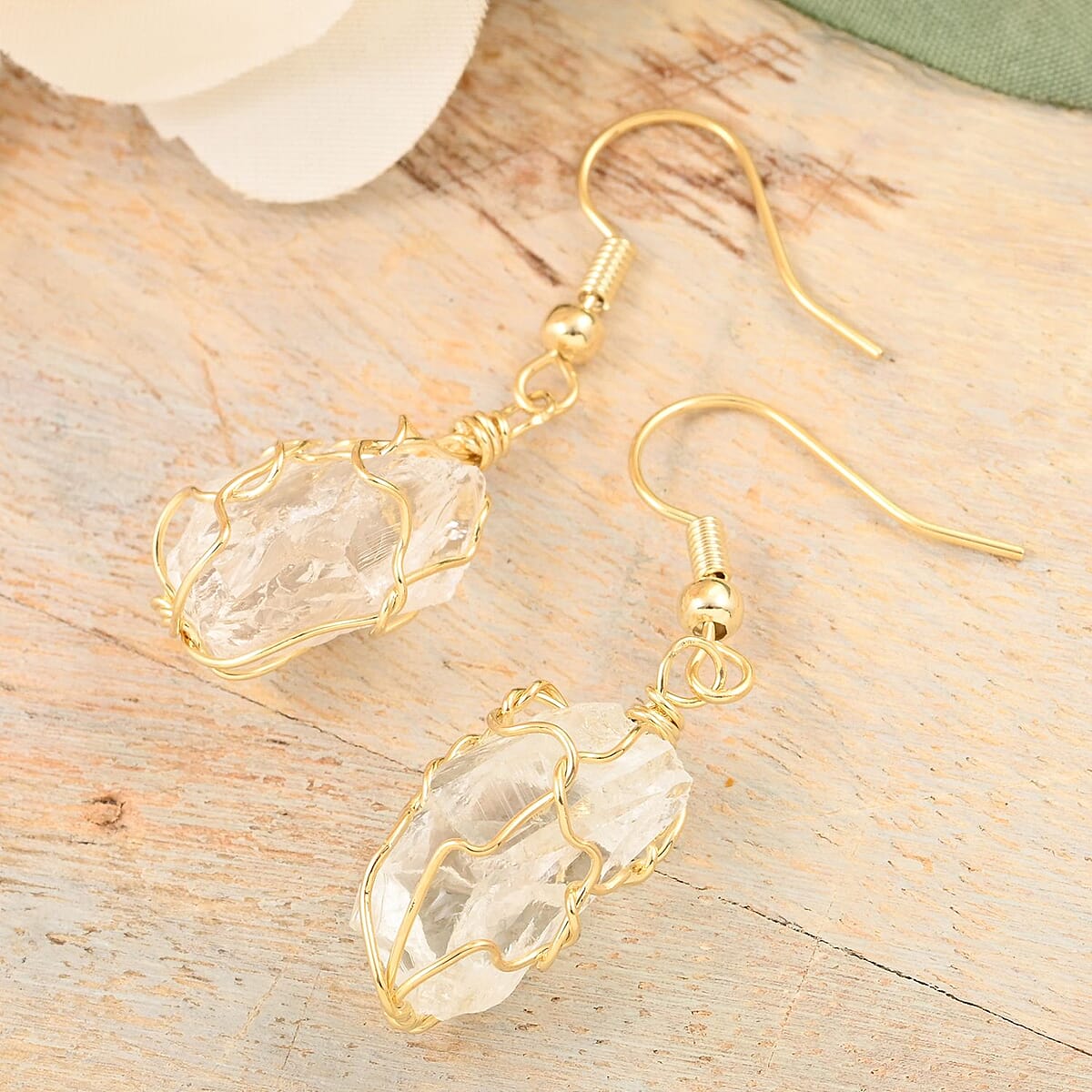 Colors of Brazil Crystal Earrings in Goldtone 23.00 ctw image number 1