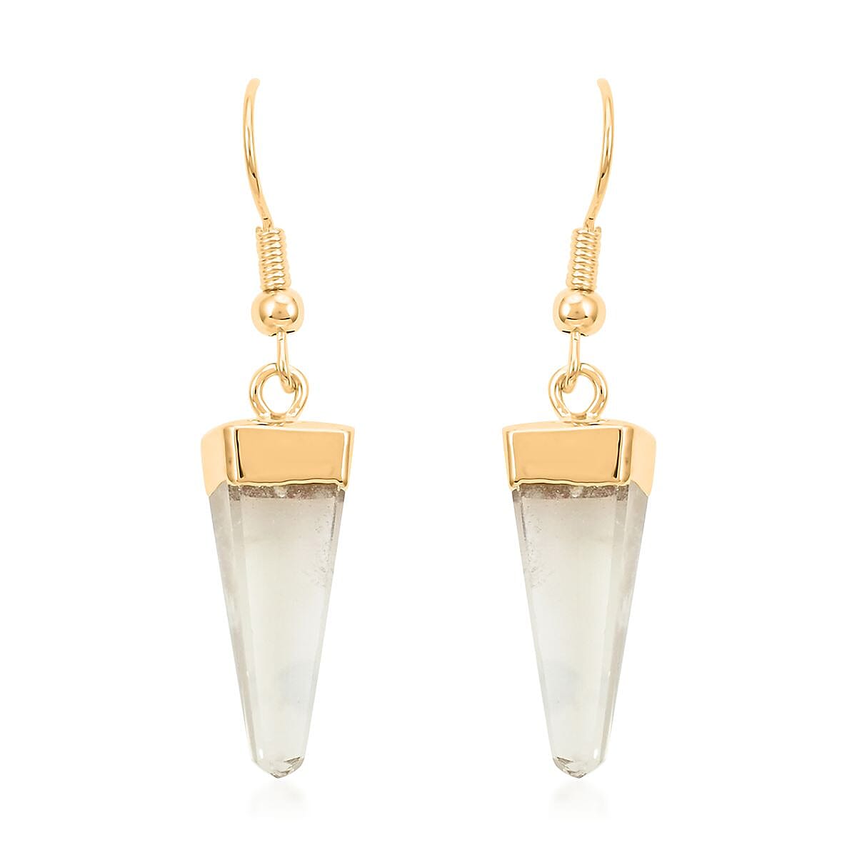 Colors of Brazil Crystal Earrings in Goldtone 13.00 ctw image number 0