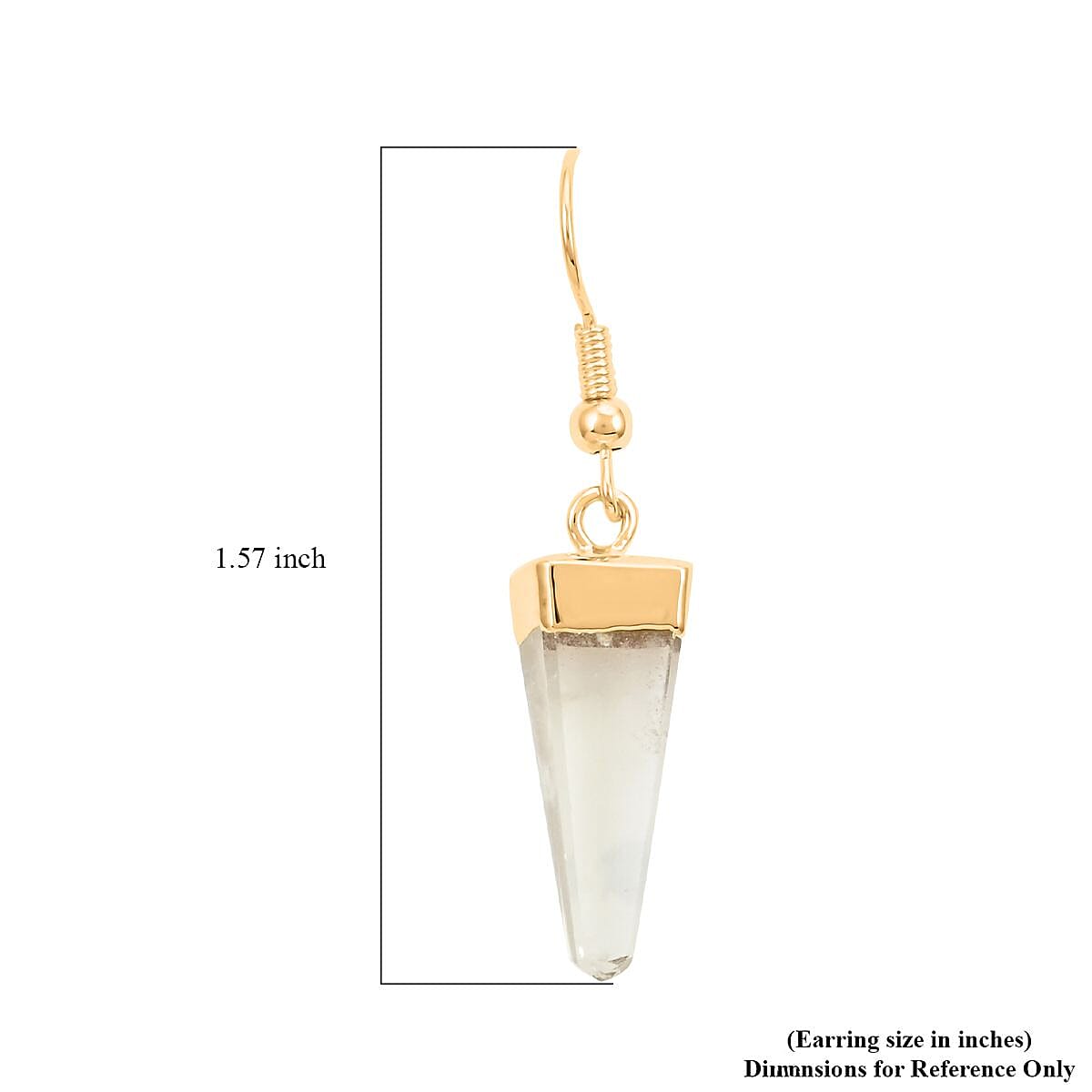 Colors of Brazil Crystal Earrings in Goldtone 13.00 ctw image number 4