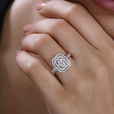 Luxoro Moissanite 1.50 ctw Ring in 10K Yellow Gold (Size 7.0)