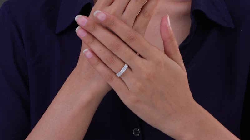 10K Yellow Gold Moissanite Band Ring (Size 7.0) 0.80 ctw