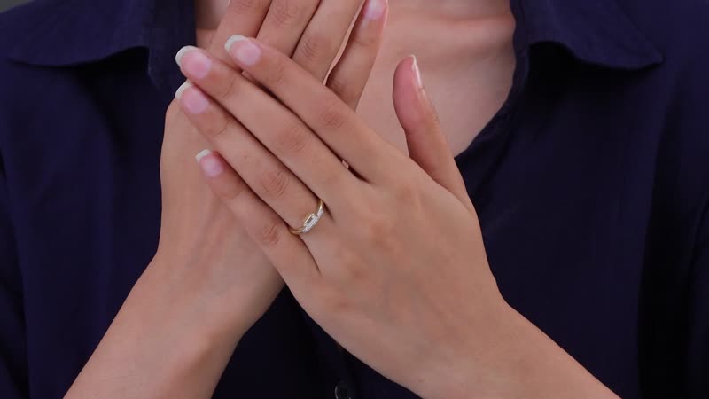 10K Yellow Gold Moissanite Ring (Size 7.0) 0.50 ctw
